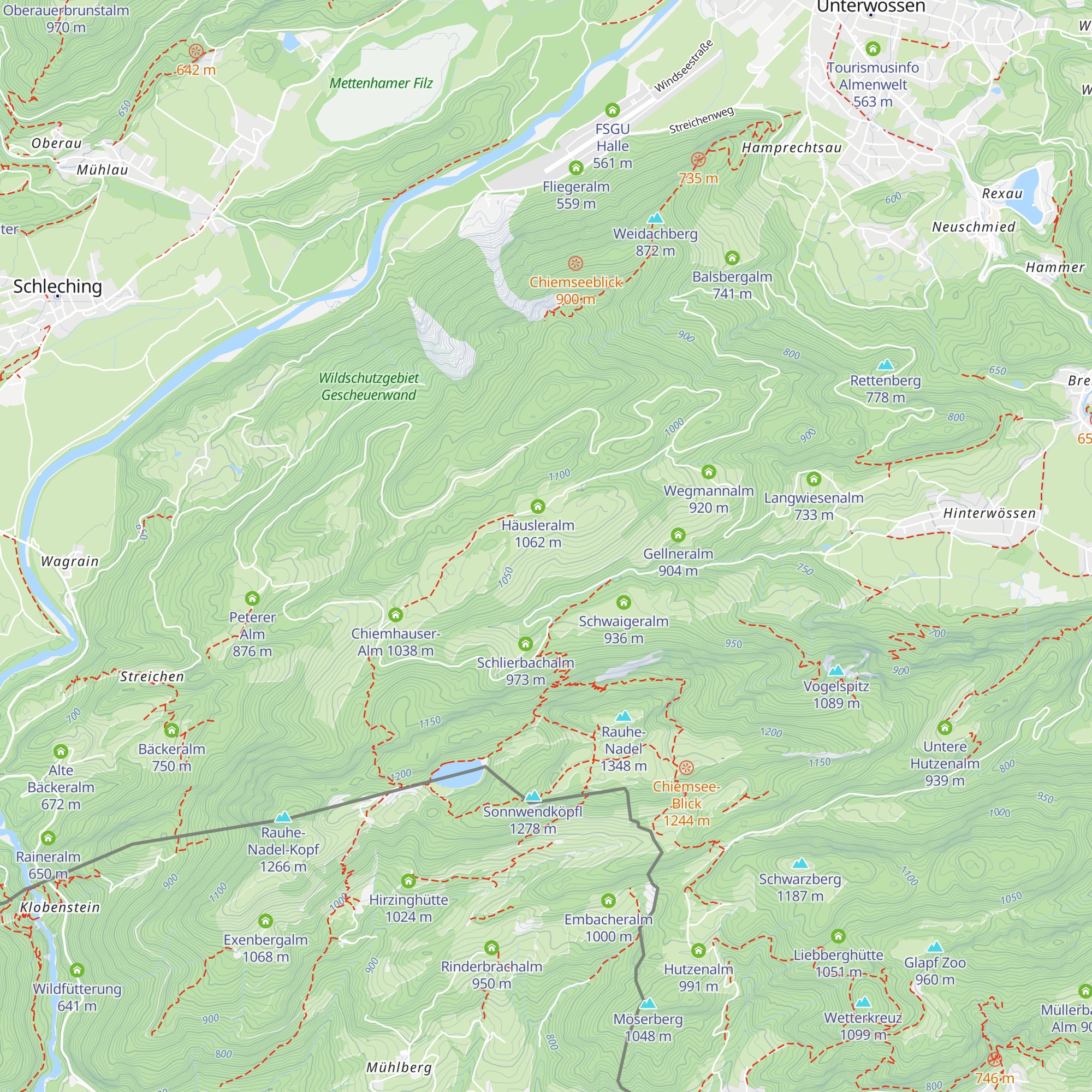 Baumgarten-Alm map