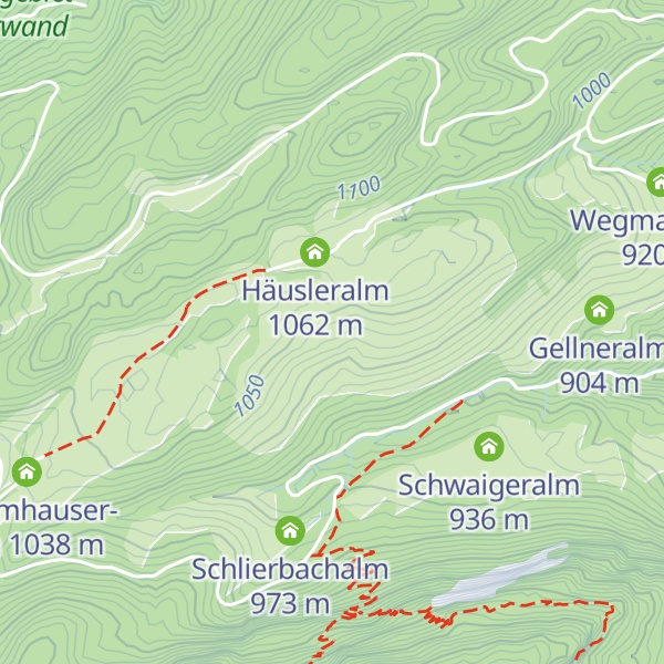 Map of Baumgartenalm