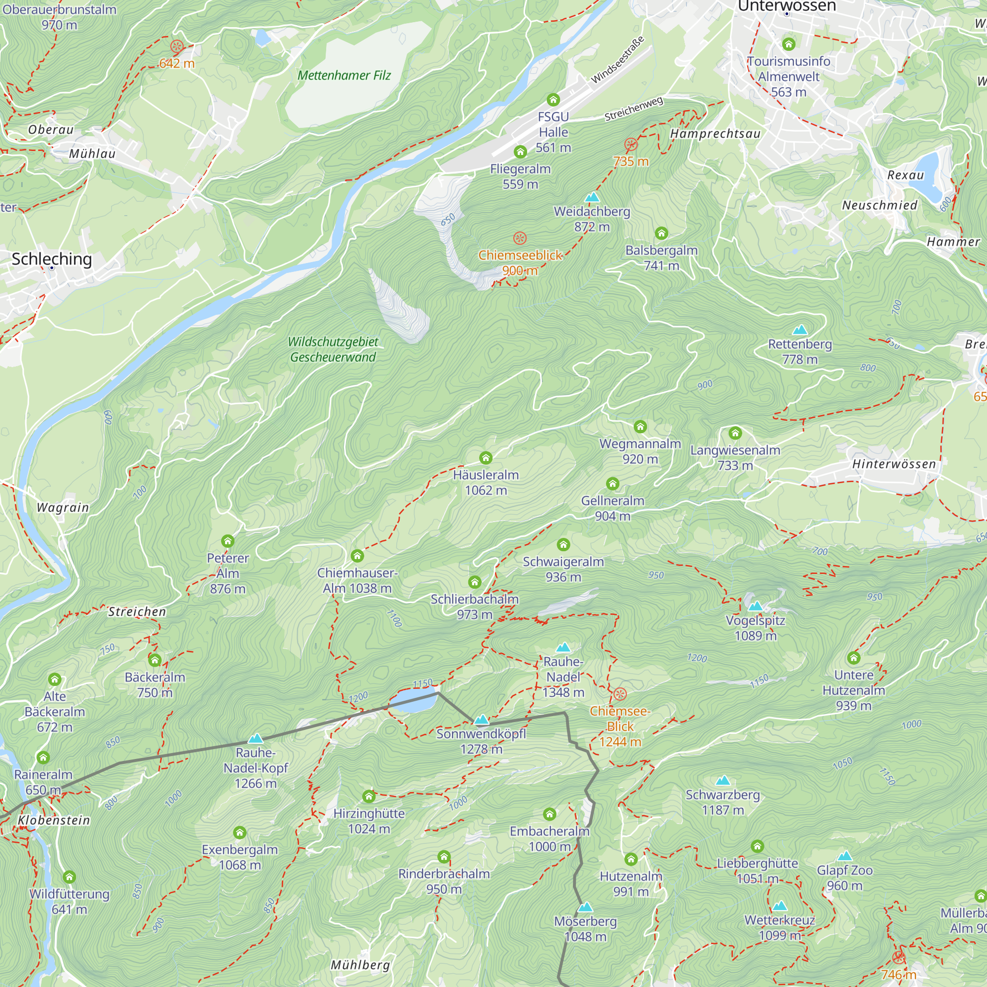Baumgartenalm map
