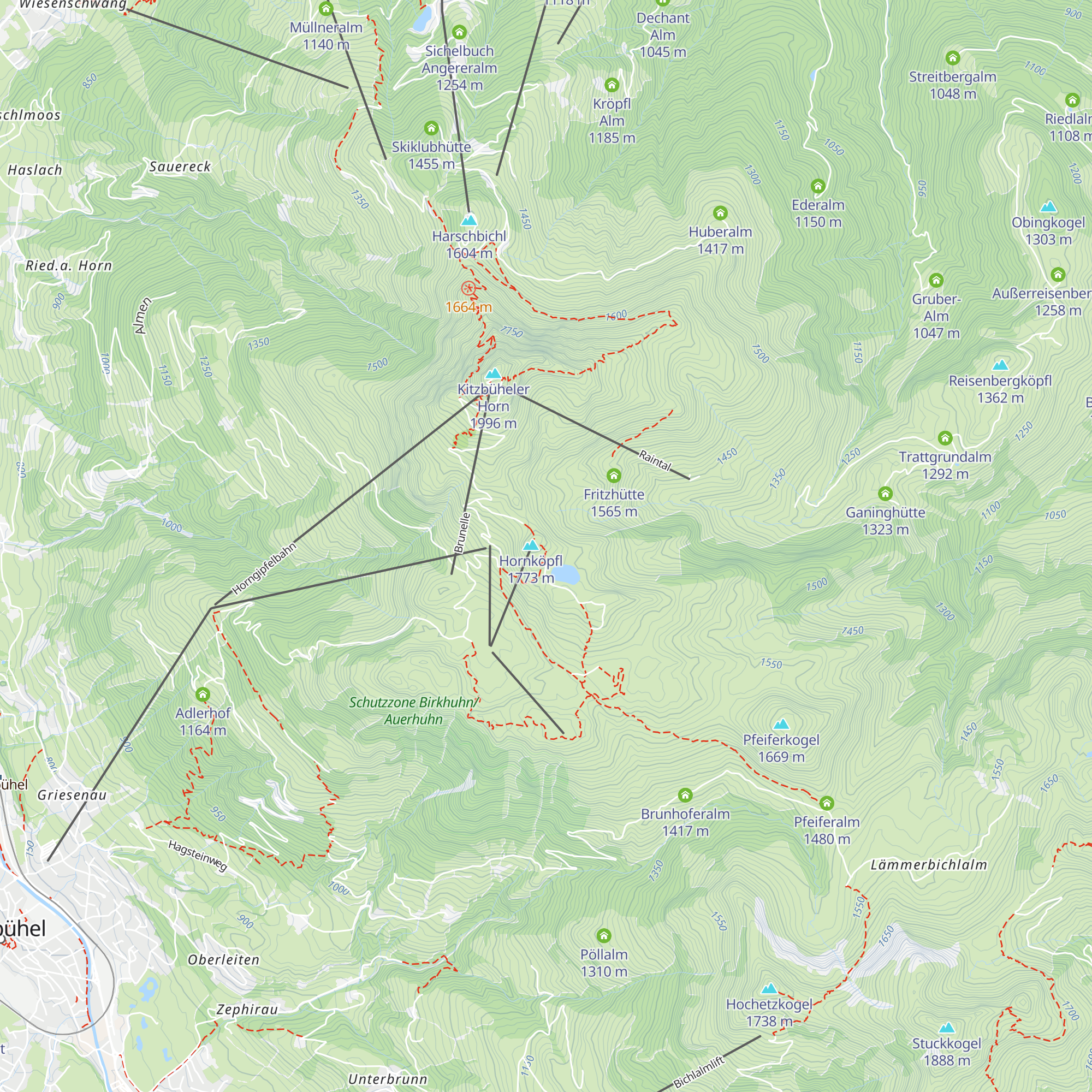 Hornköpflhütte map