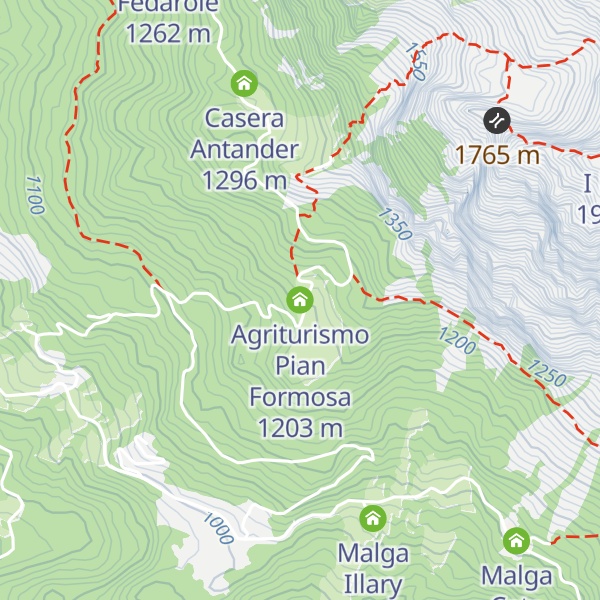 Map of Agriturismo Pian Formosa