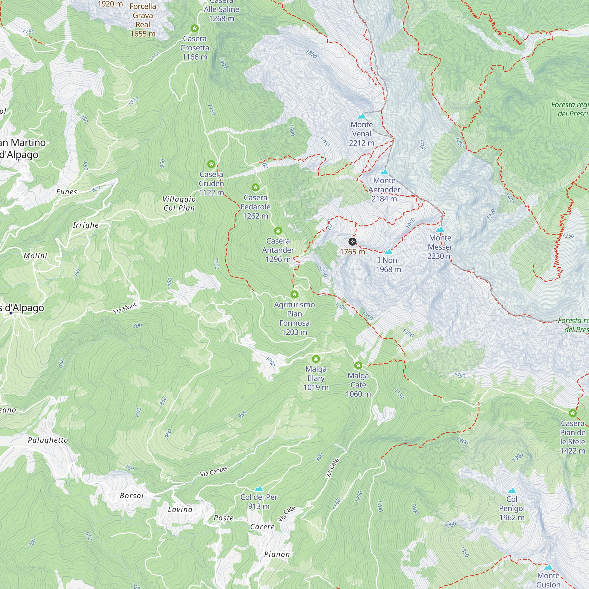 Agriturismo Pian Formosa map
