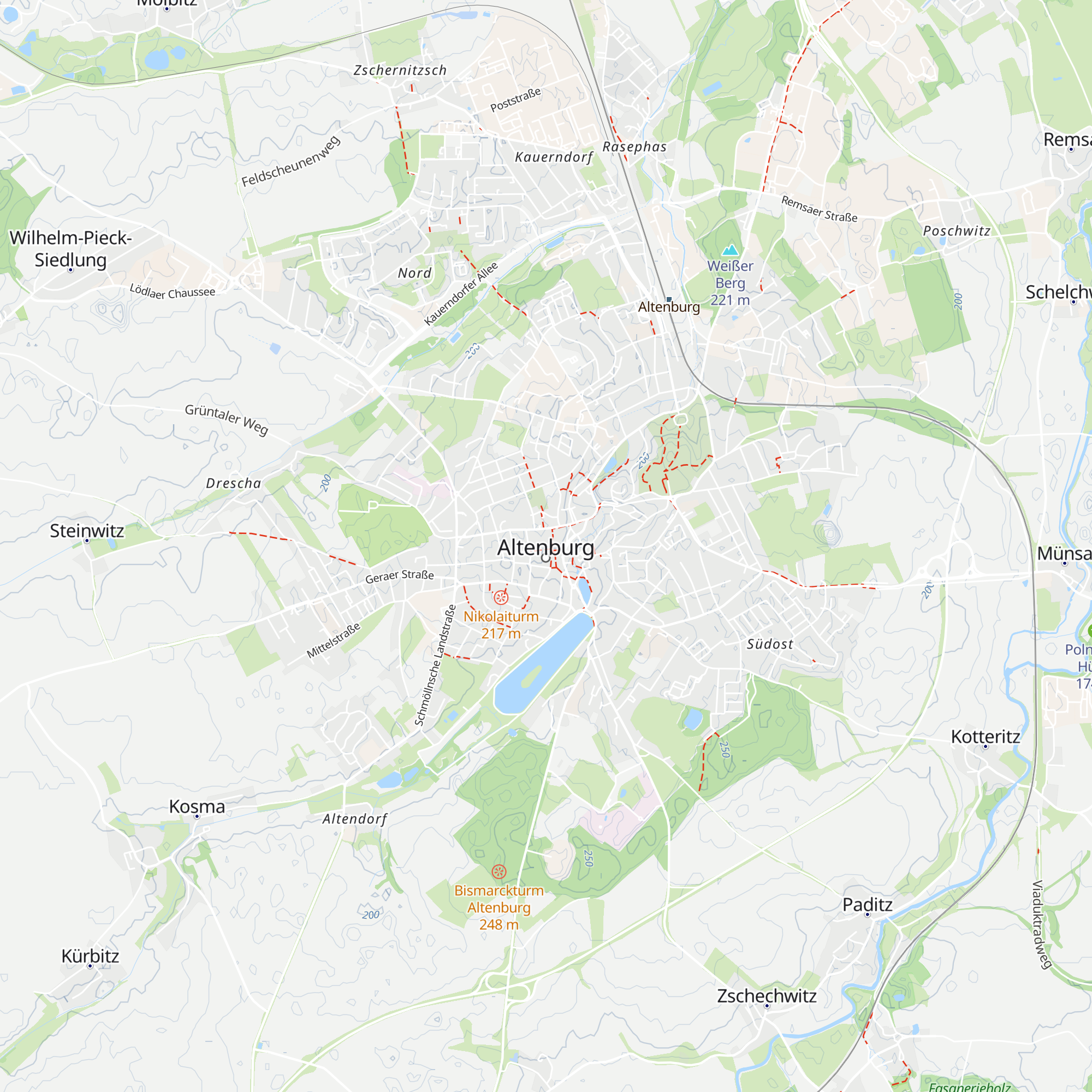 Altenburger Tourismus GmbH map