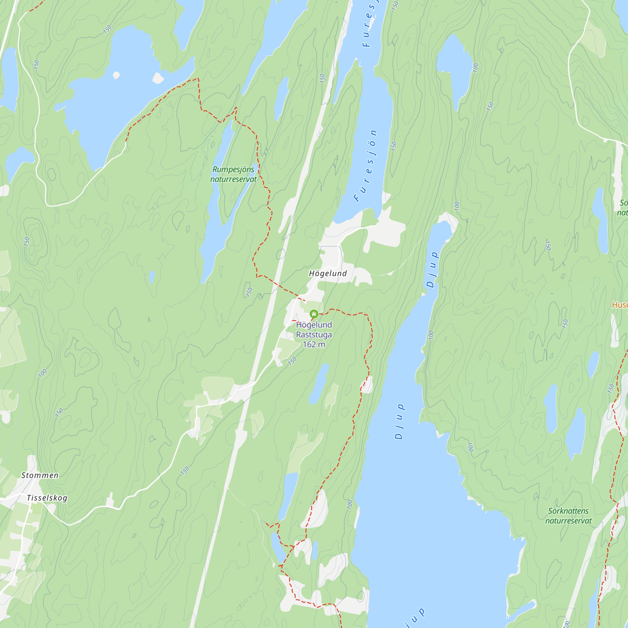 Högelund Raststuga map