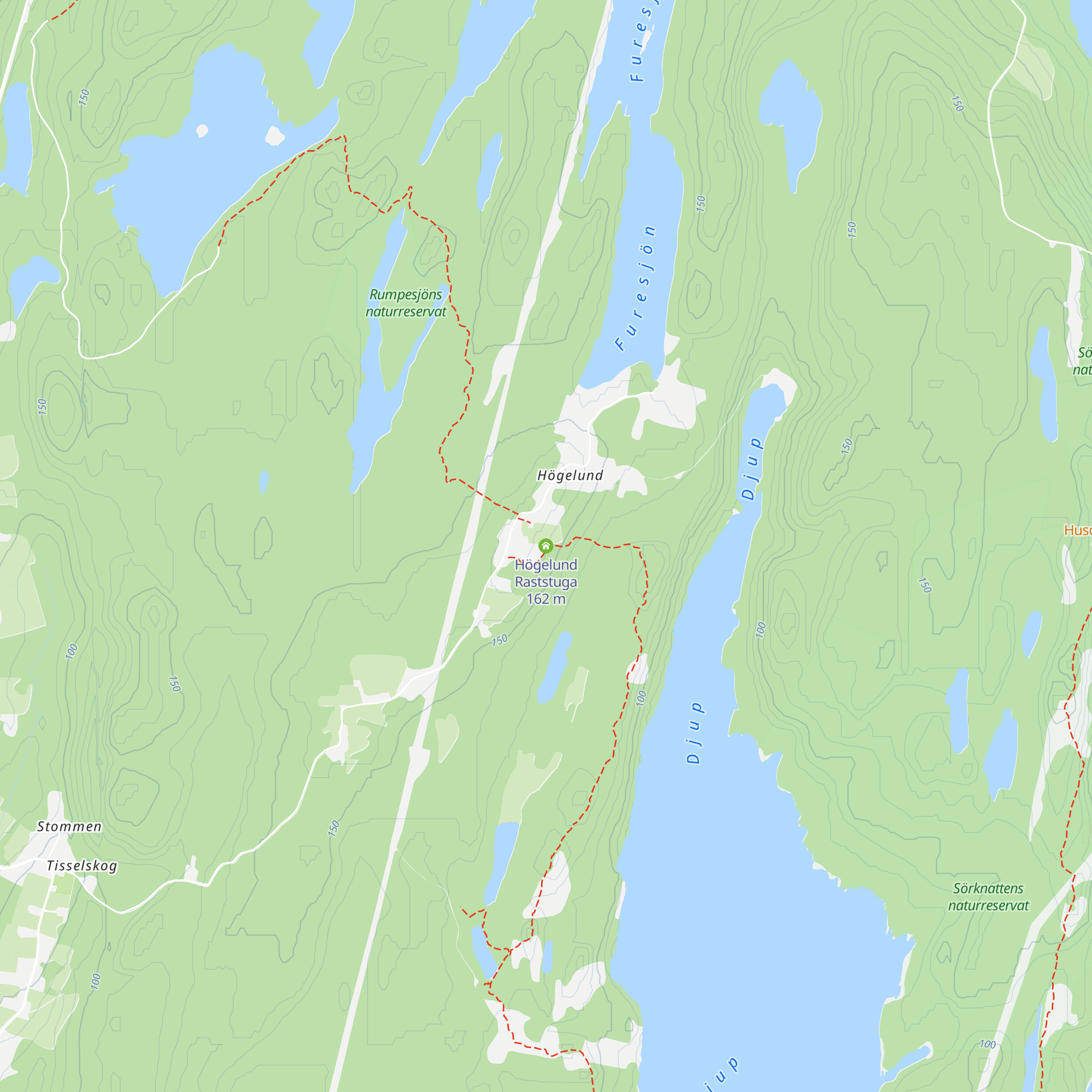 Högelund Raststuga map