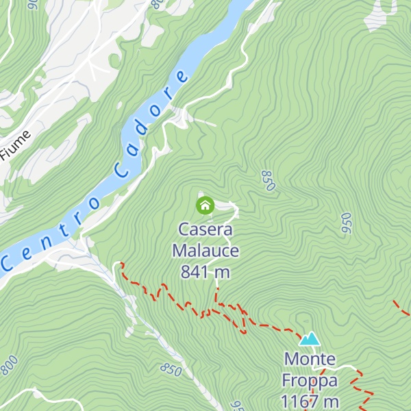 Map of Casera Malauce
