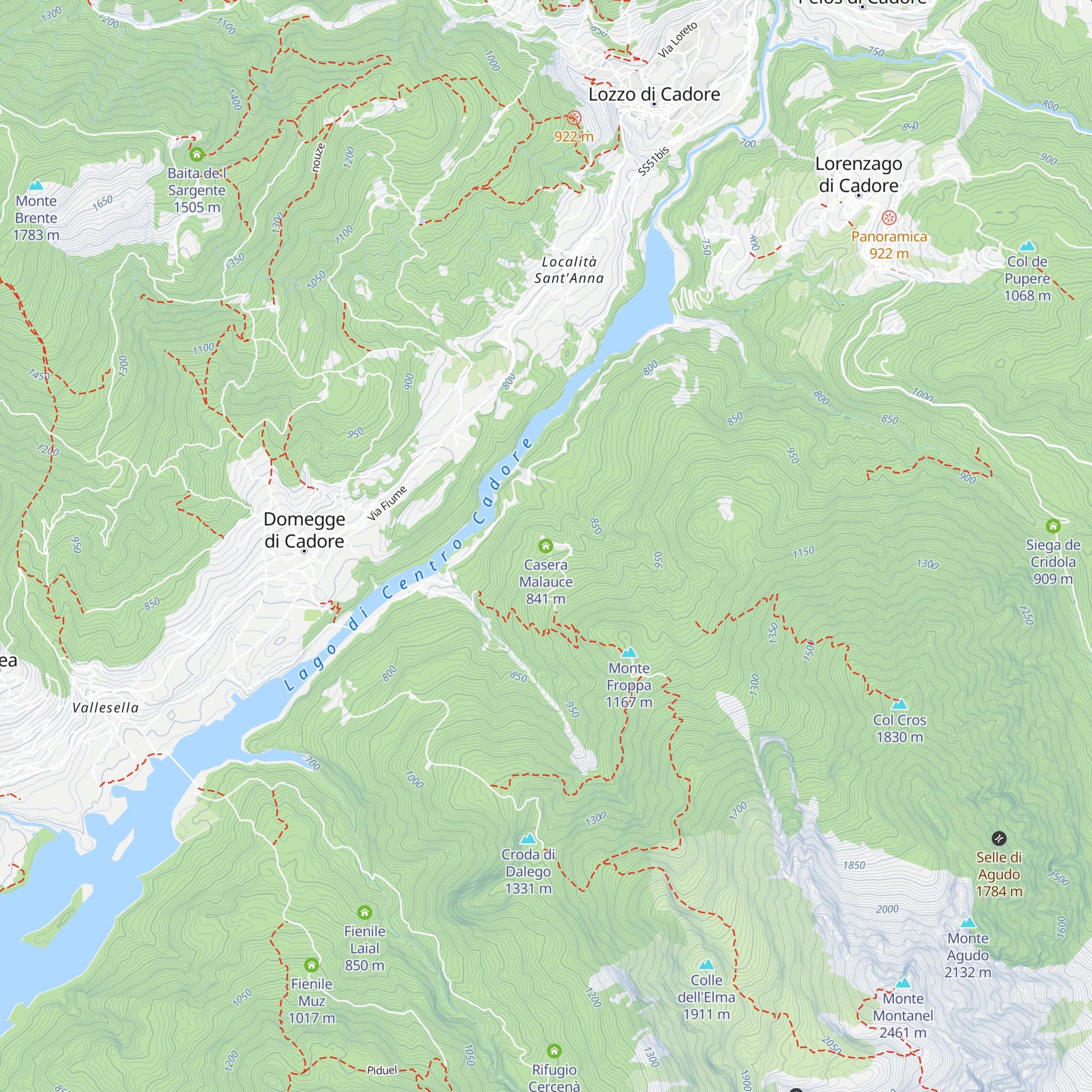 Casera Malauce map