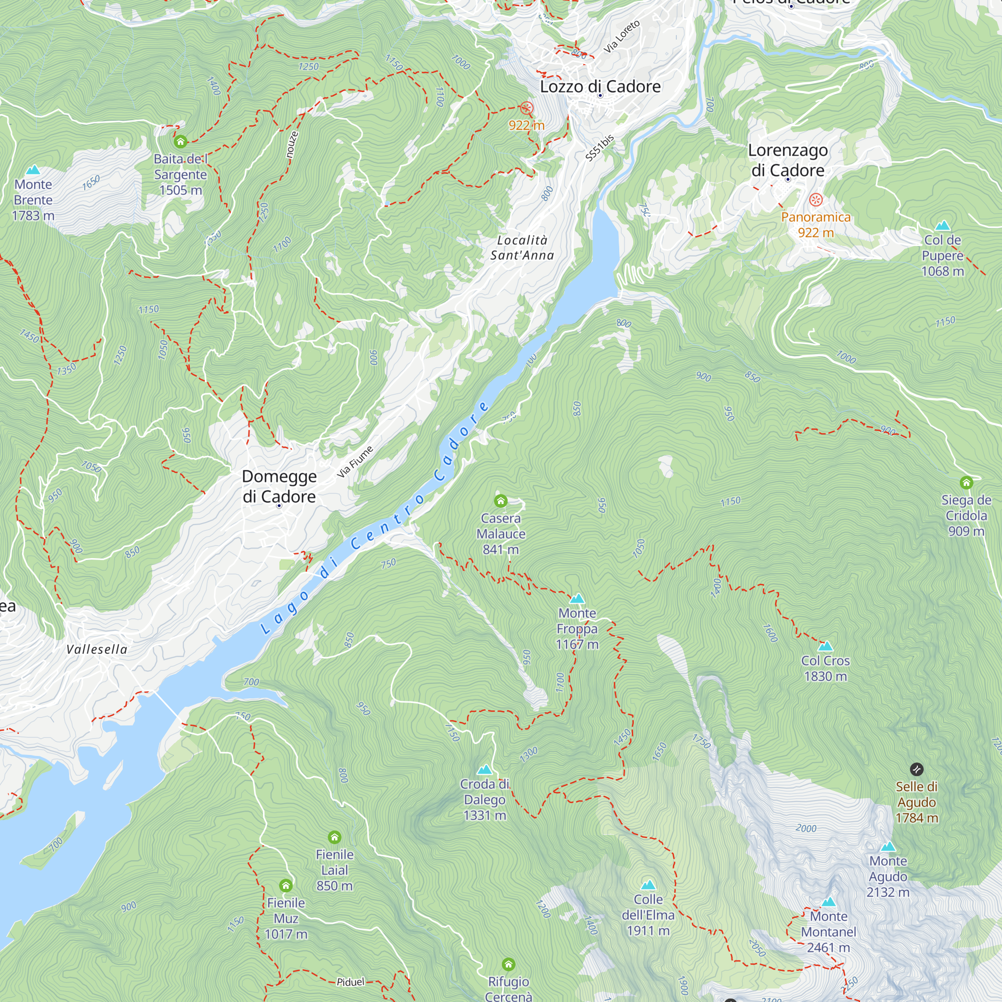 Casera Malauce map