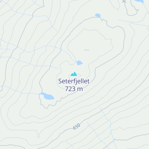 Map of Hitre Seterfjellet