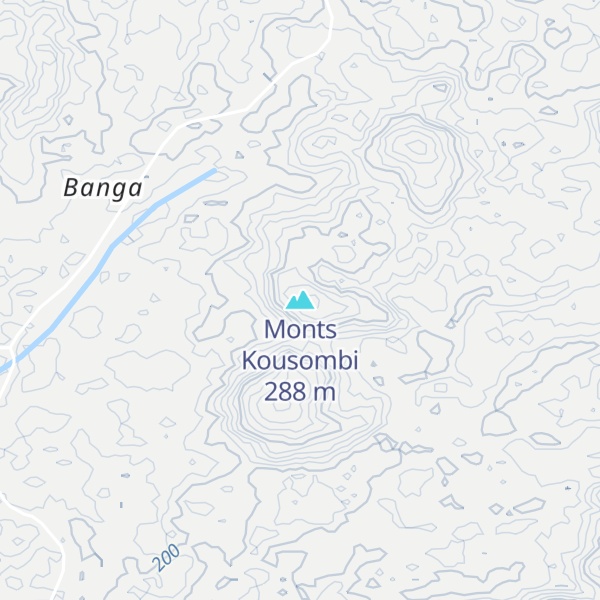 Map of Monts Kousombi