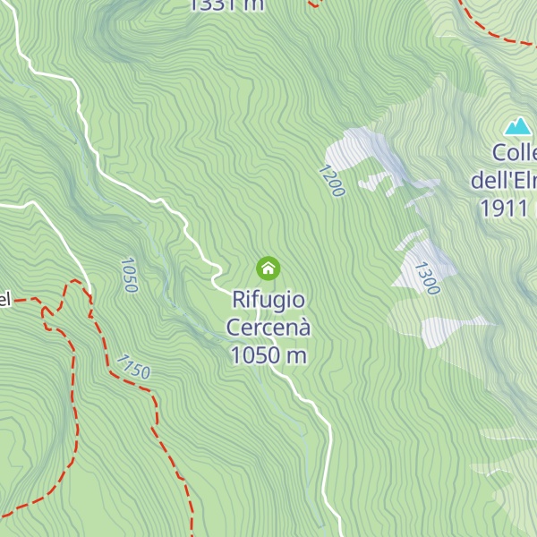 Map of Rifugio Cercenà