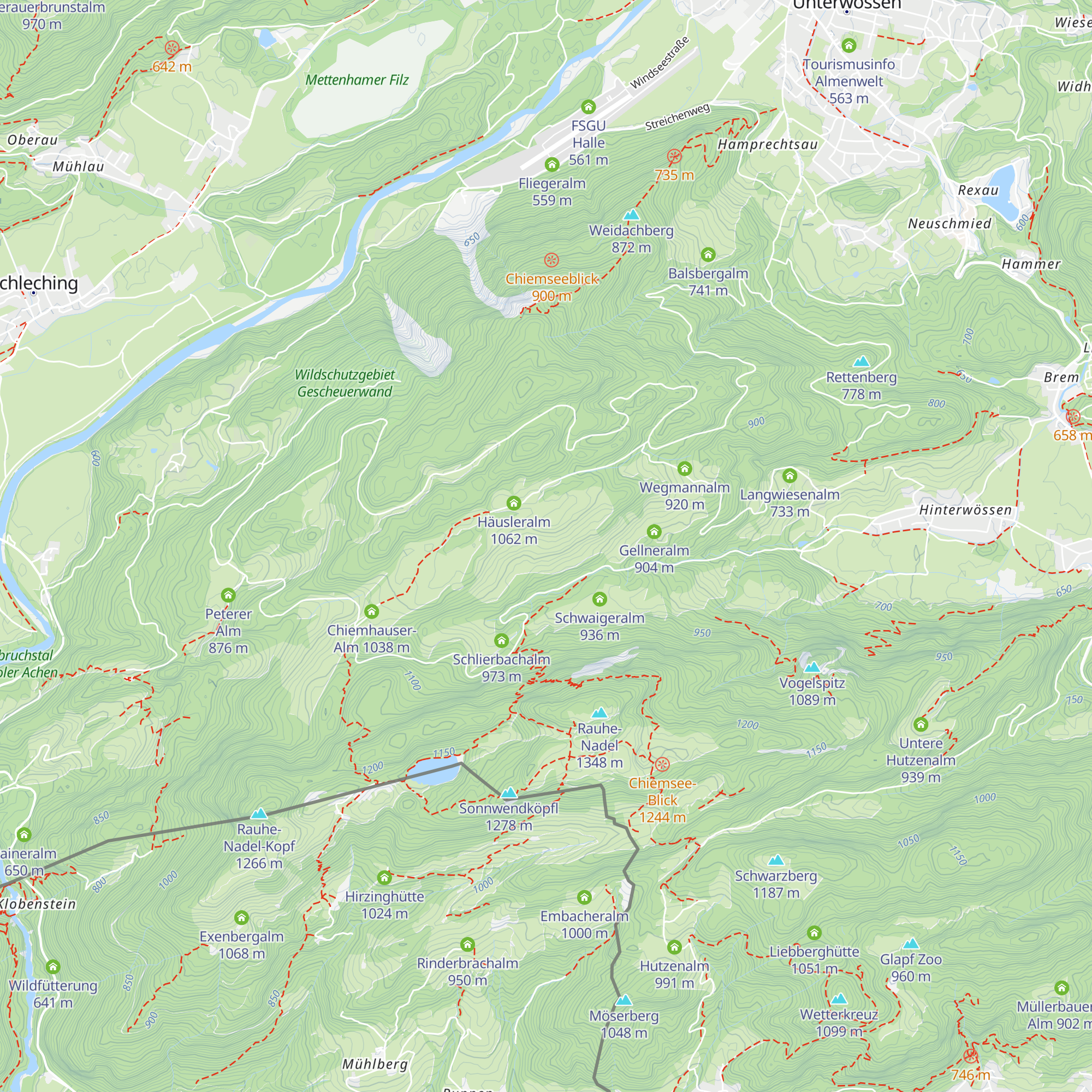 Jäger-Alm map