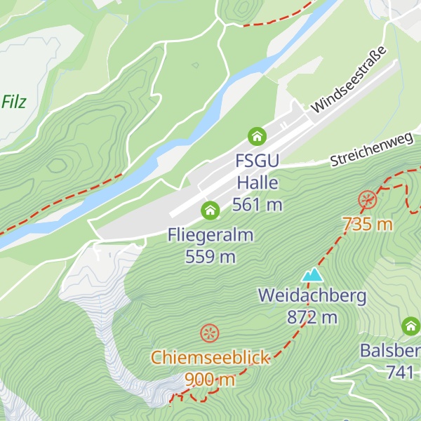 Map of Fliegeralm