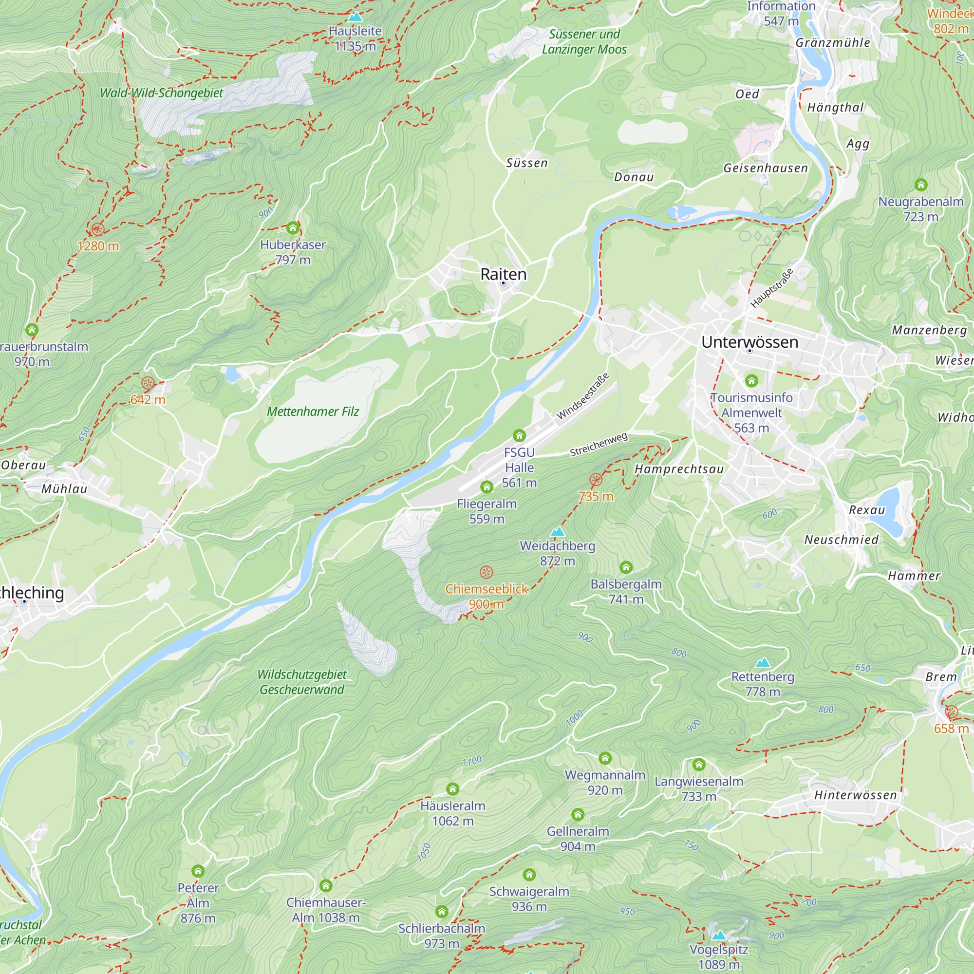 Fliegeralm map