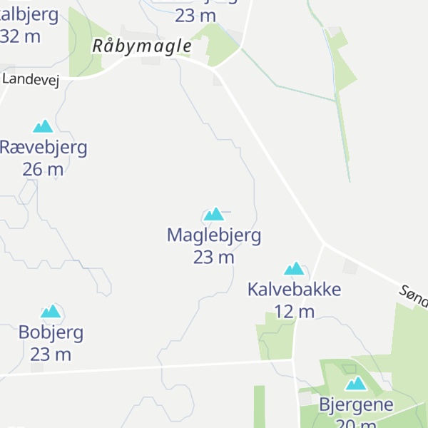 Map of Maglebjerg