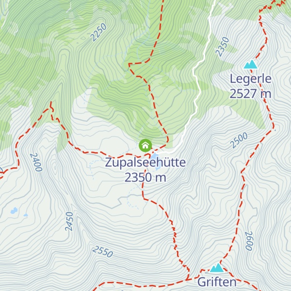 Map of Zupalseehütte