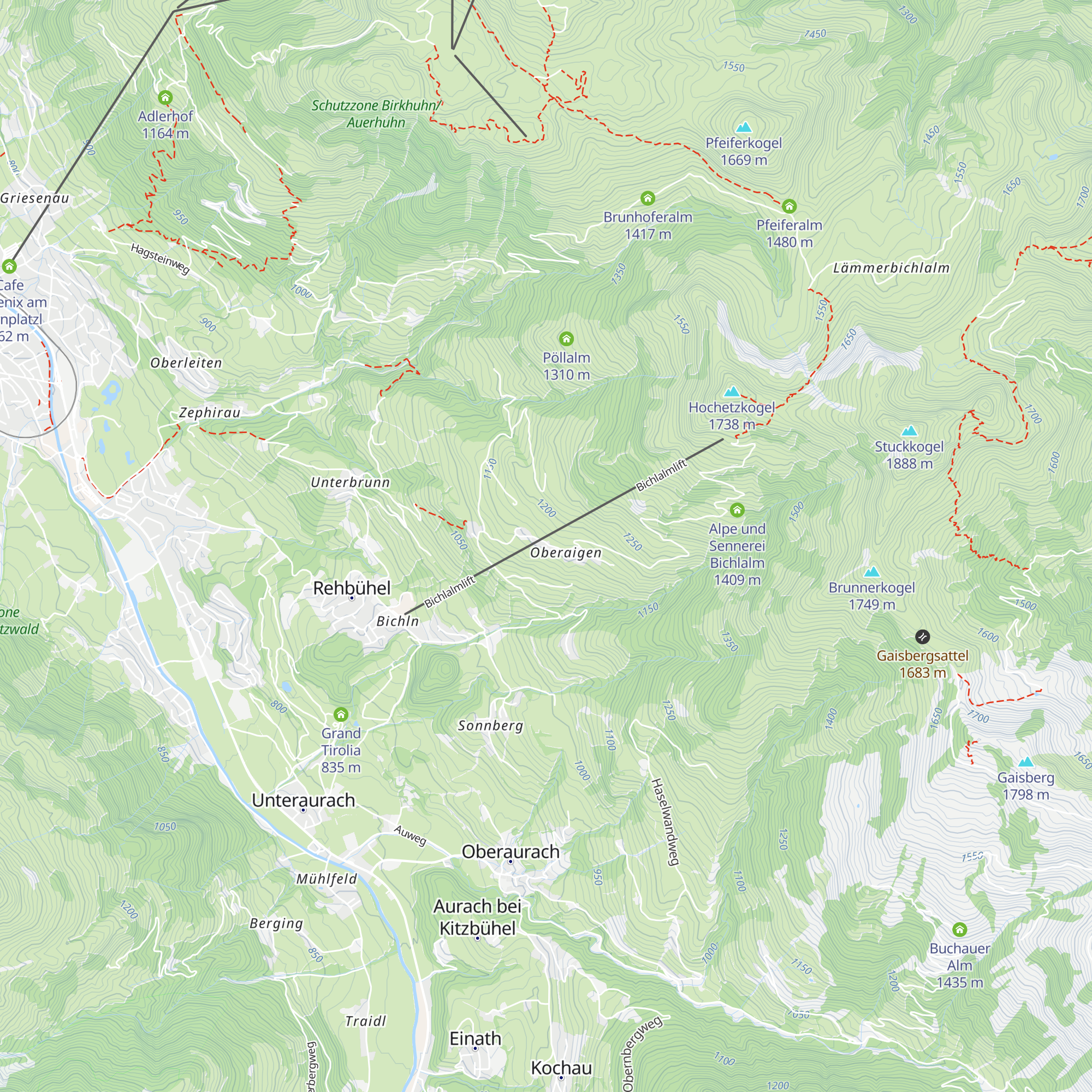 Oberaigen map