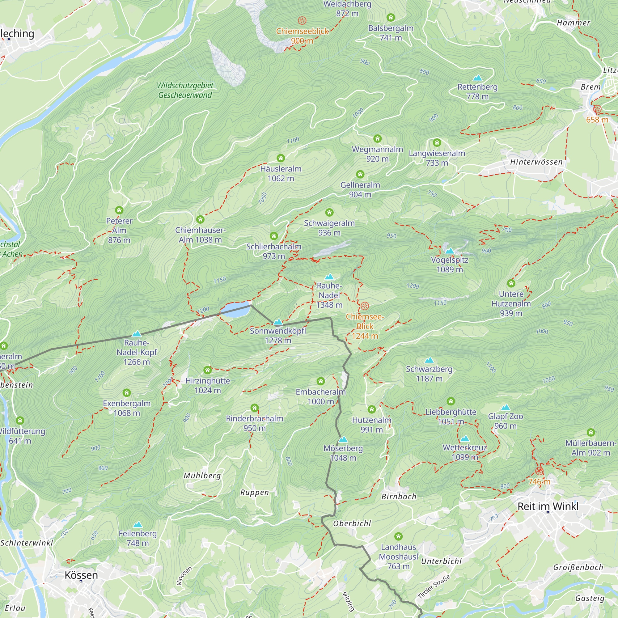 Frankenmöserkaser map