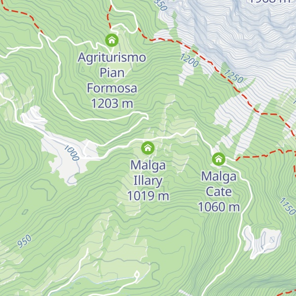 Map of Malga Illary