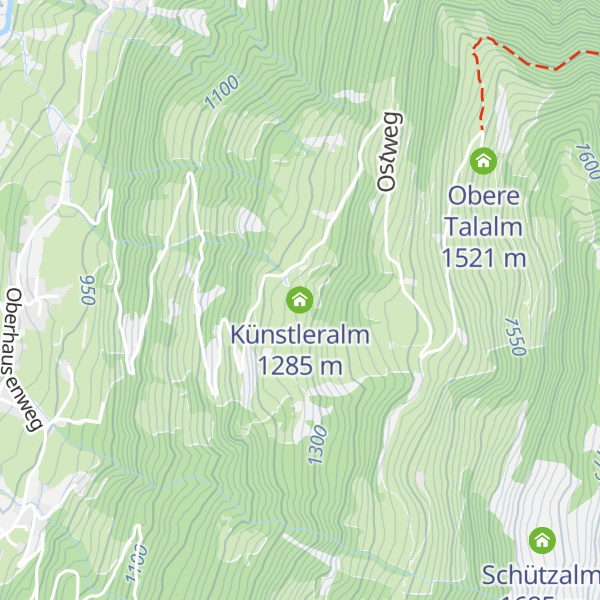 Map of Künstleralm