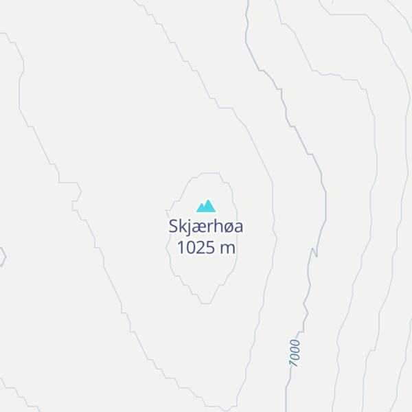 Map of Skjærhøa