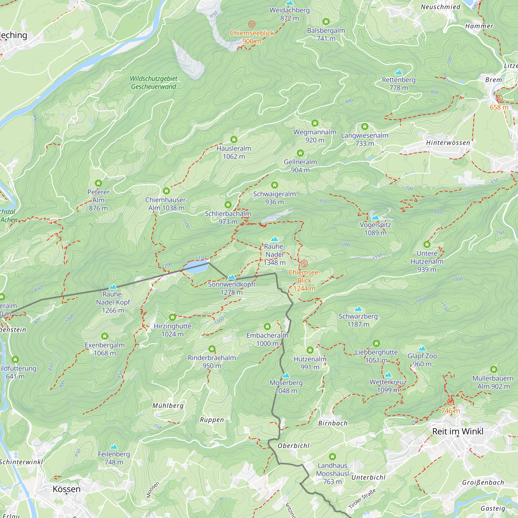 Sauermöser Alm map