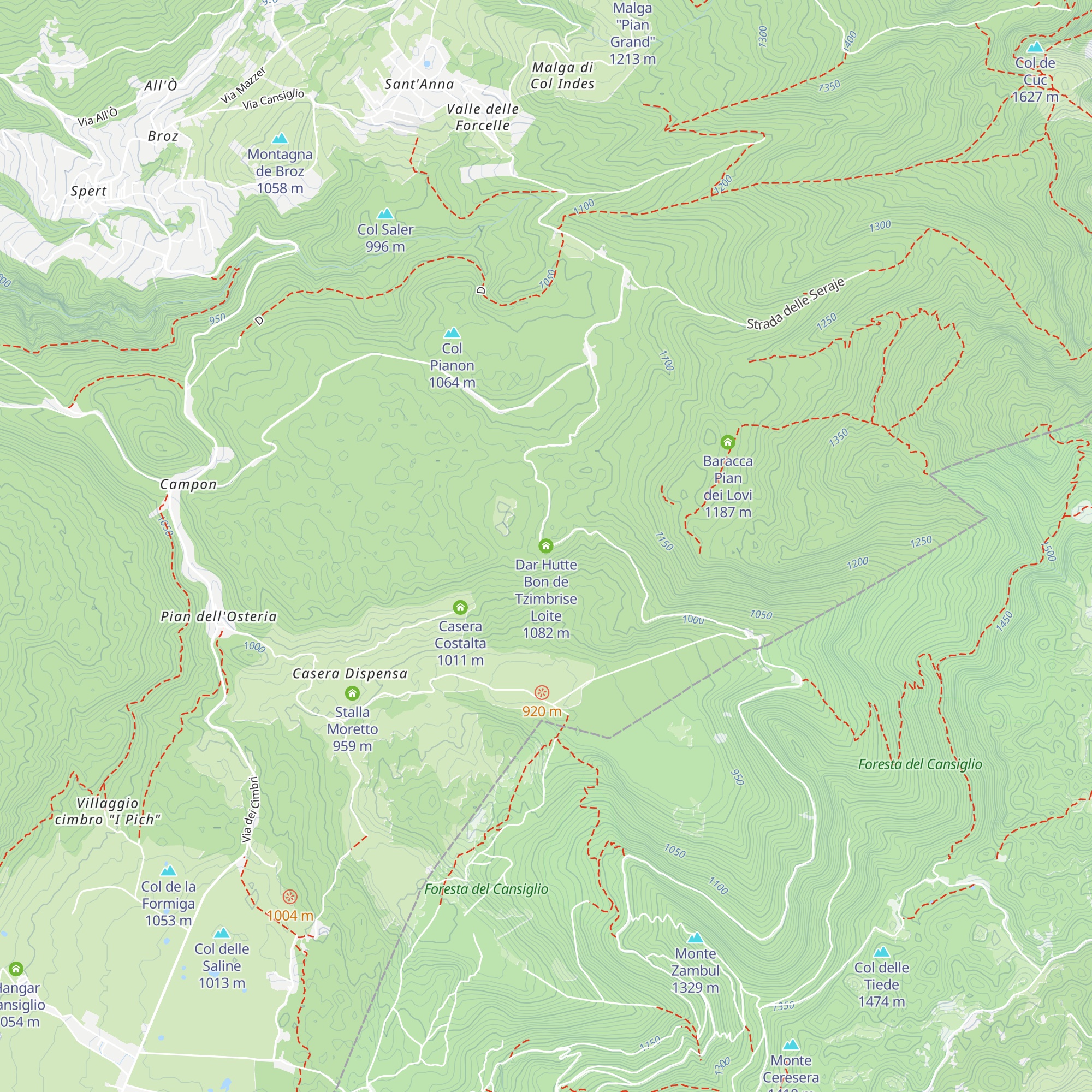 Dar Hutte Bon de Tzimbrise Loite map
