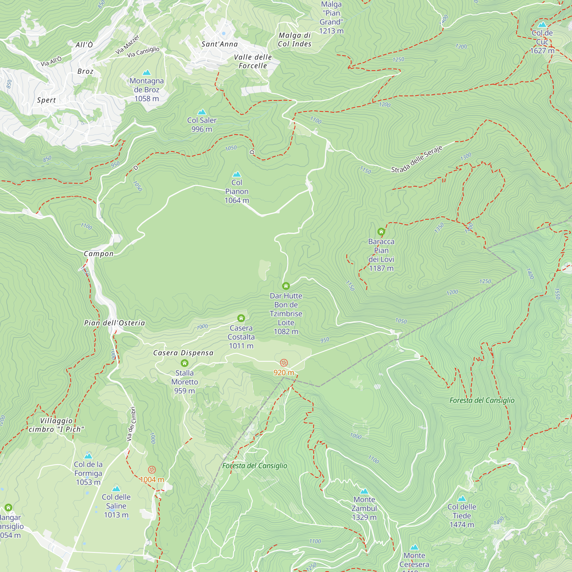 Dar Hutte Bon de Tzimbrise Loite map