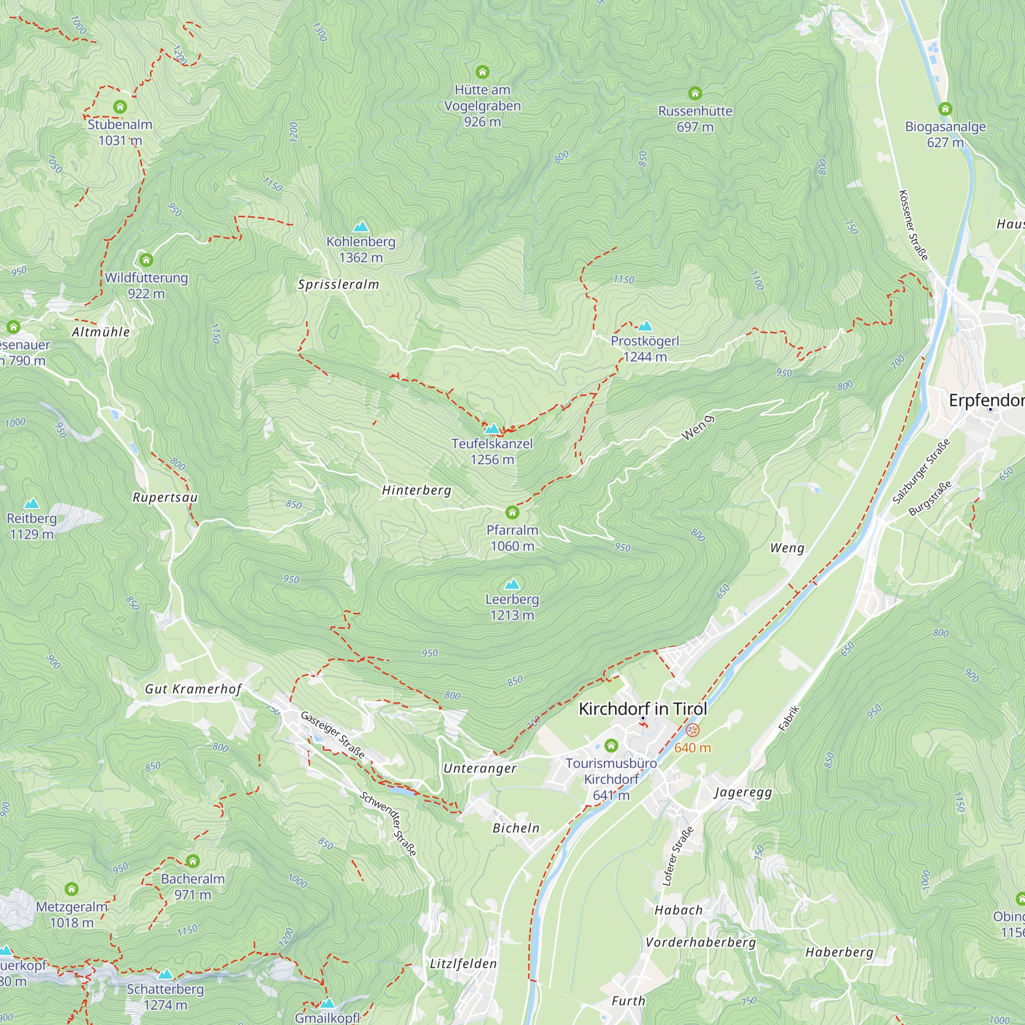Pfarralm map