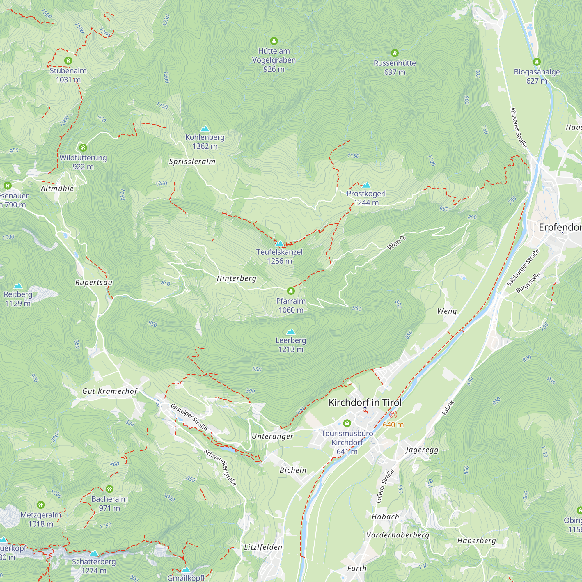 Pfarralm map