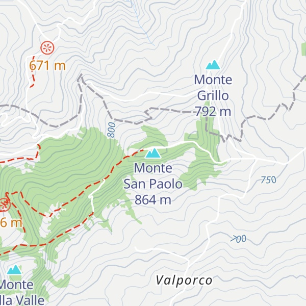 Map of Monte San Paolo