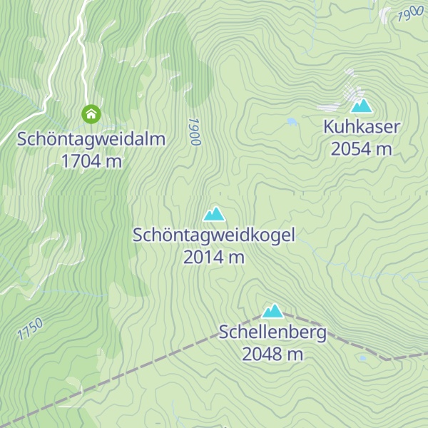 Map of Schöntagweidkogel