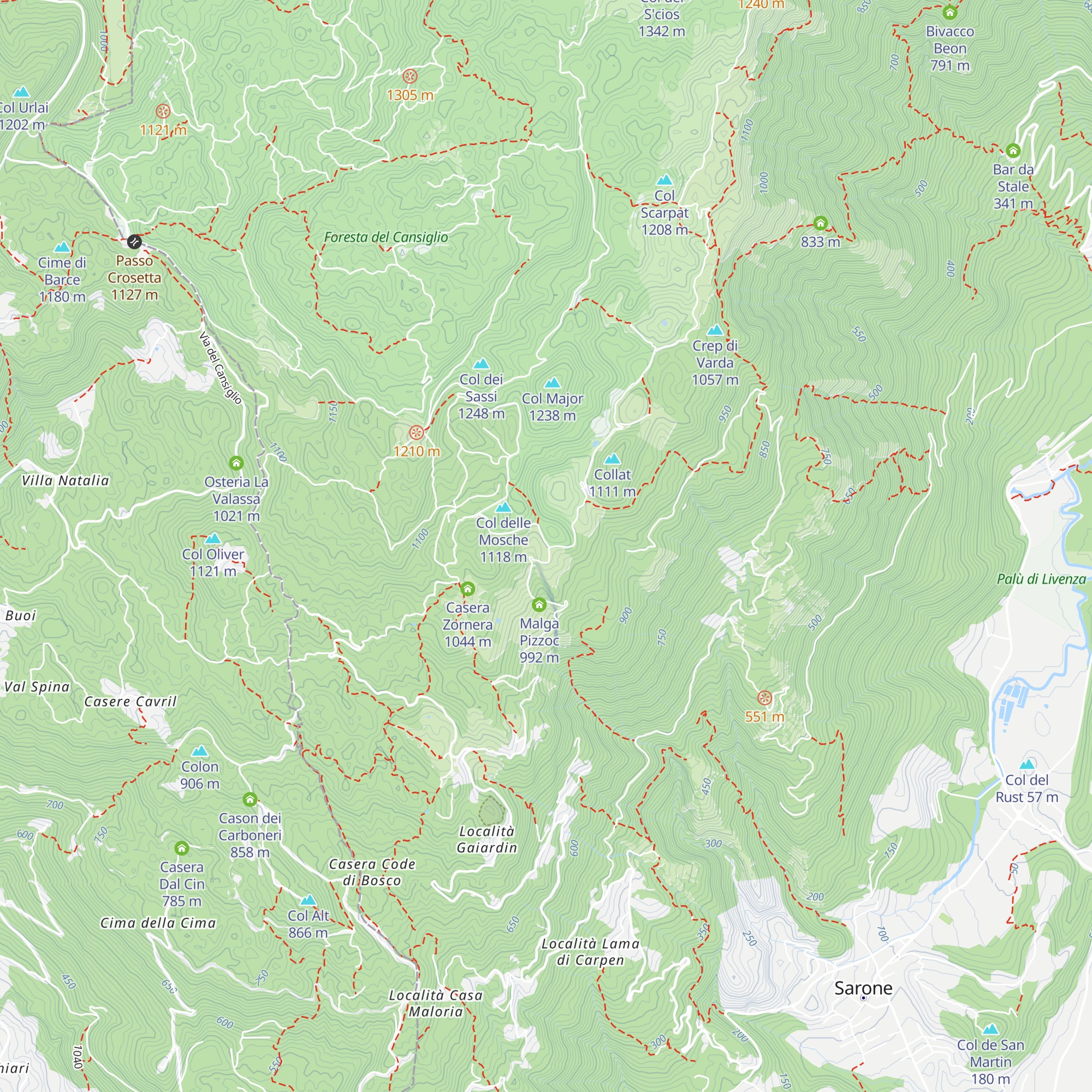 Malga Brusada map