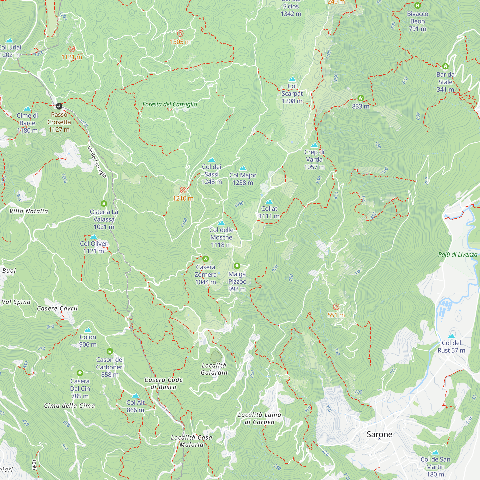 Malga Brusada map