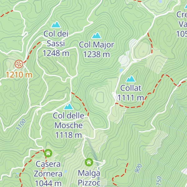 Map of Malga Fossa di Sarone