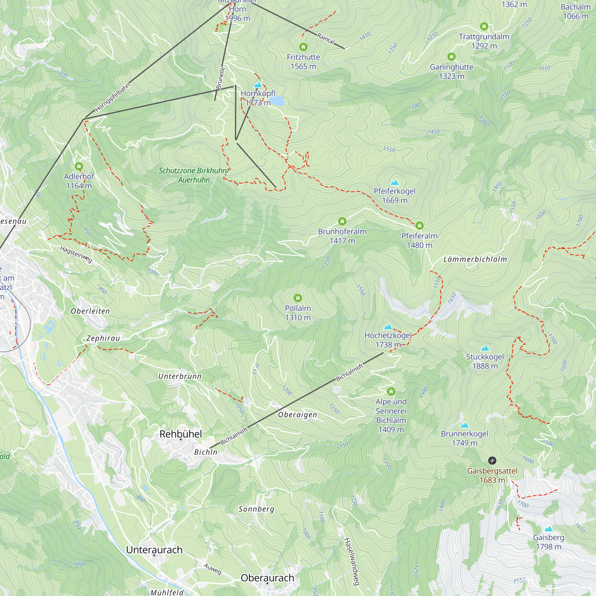 Pöllalm map