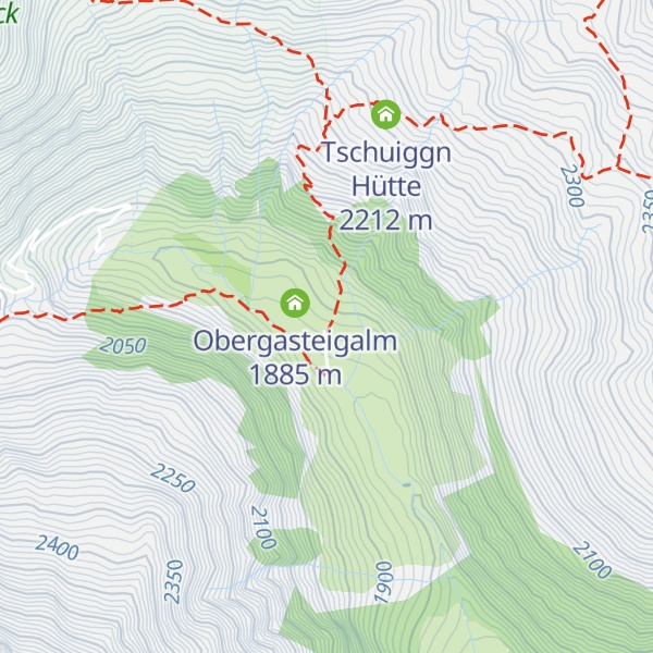 Map of Volkzeiner Hütte