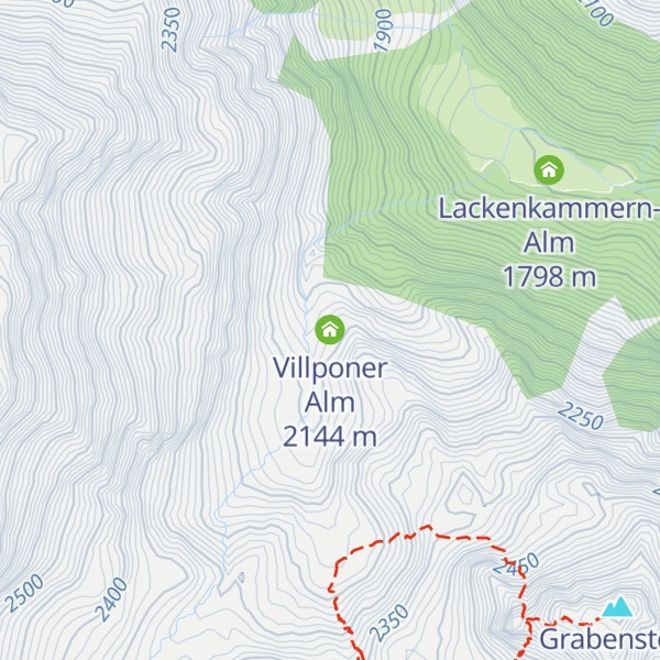 Map of Villponer Alm