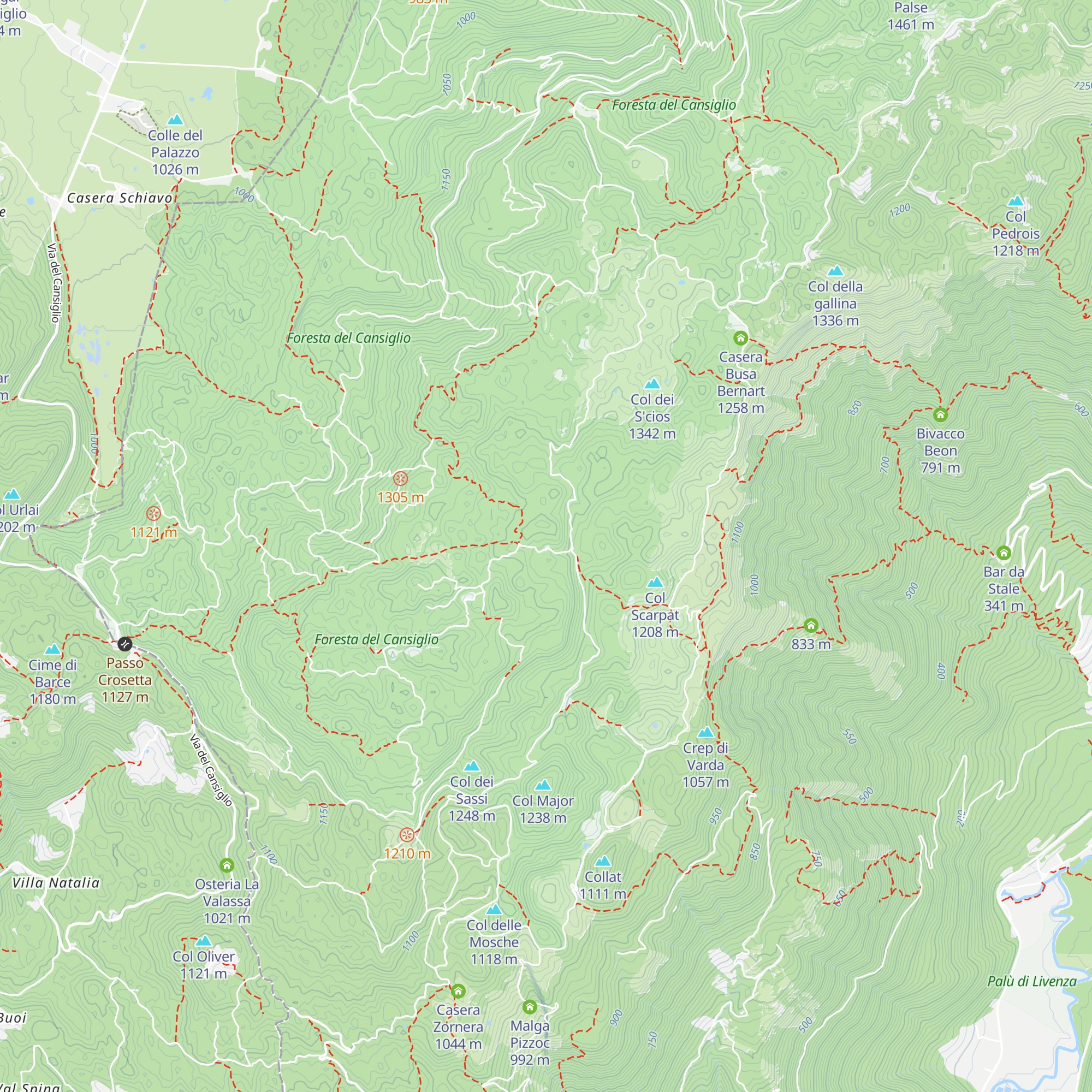 Rifugio Maset map