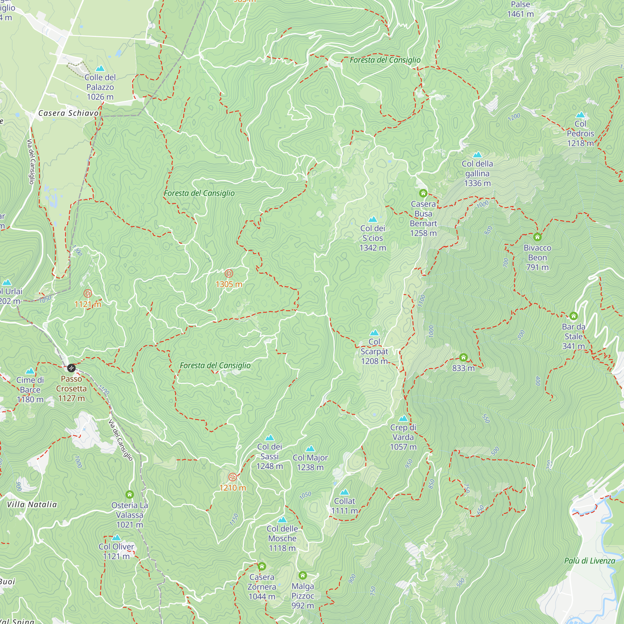 Rifugio Maset map