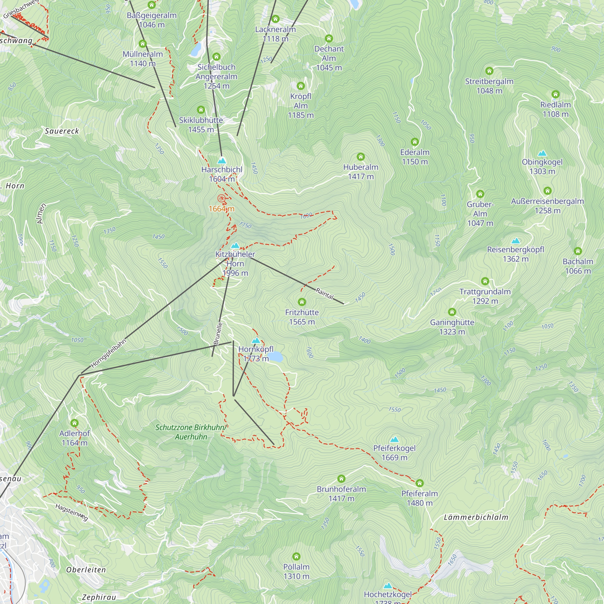 Fritzhütte map