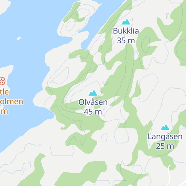 Map of Olvåsen