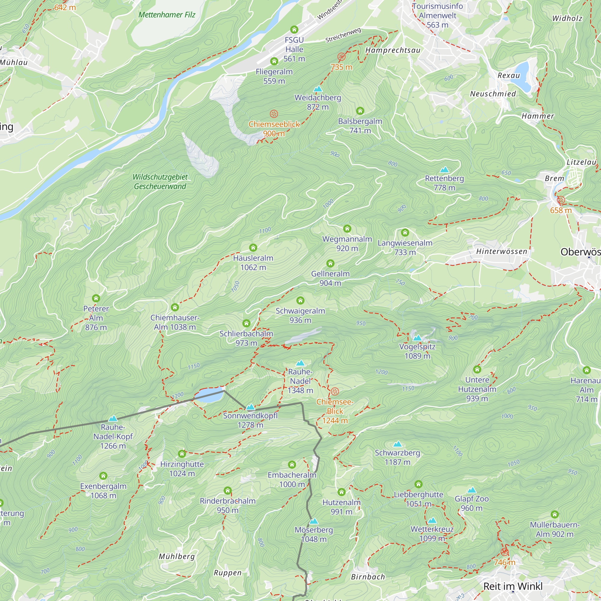 Schwaigeralm map