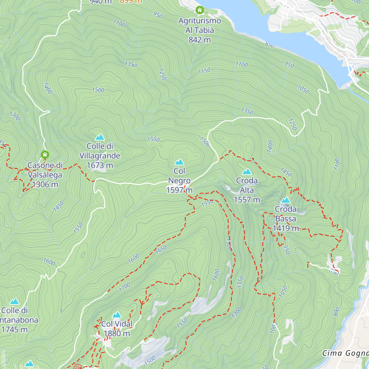 Casone di Campiviei map