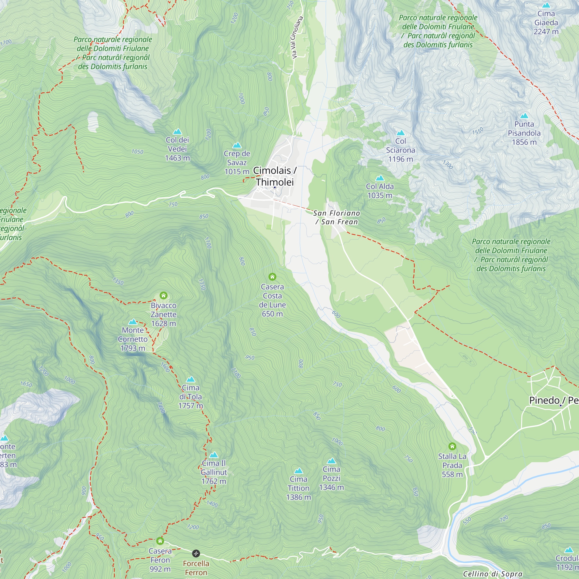 ANA Cimolais map