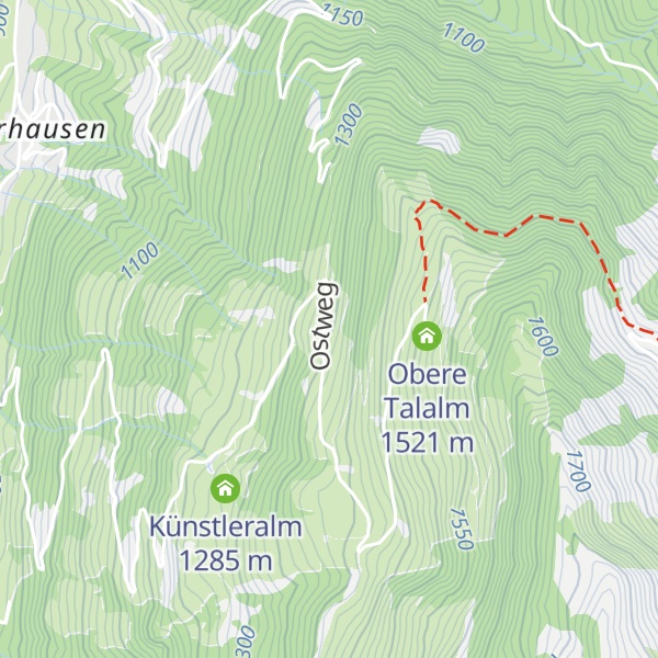 Map of Niedere Talalm