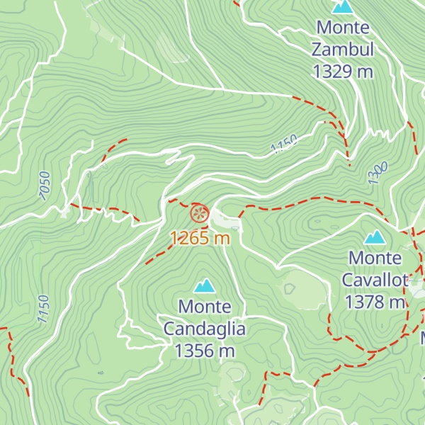 Map of Casa Forestale della Candaglia