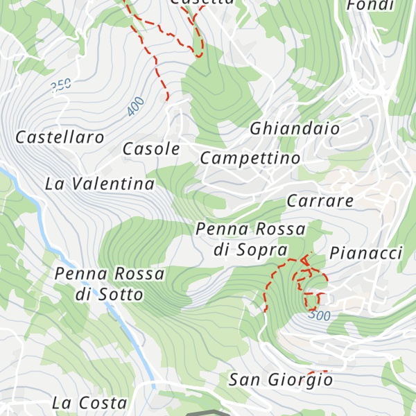 Map of Monte Pennicciola