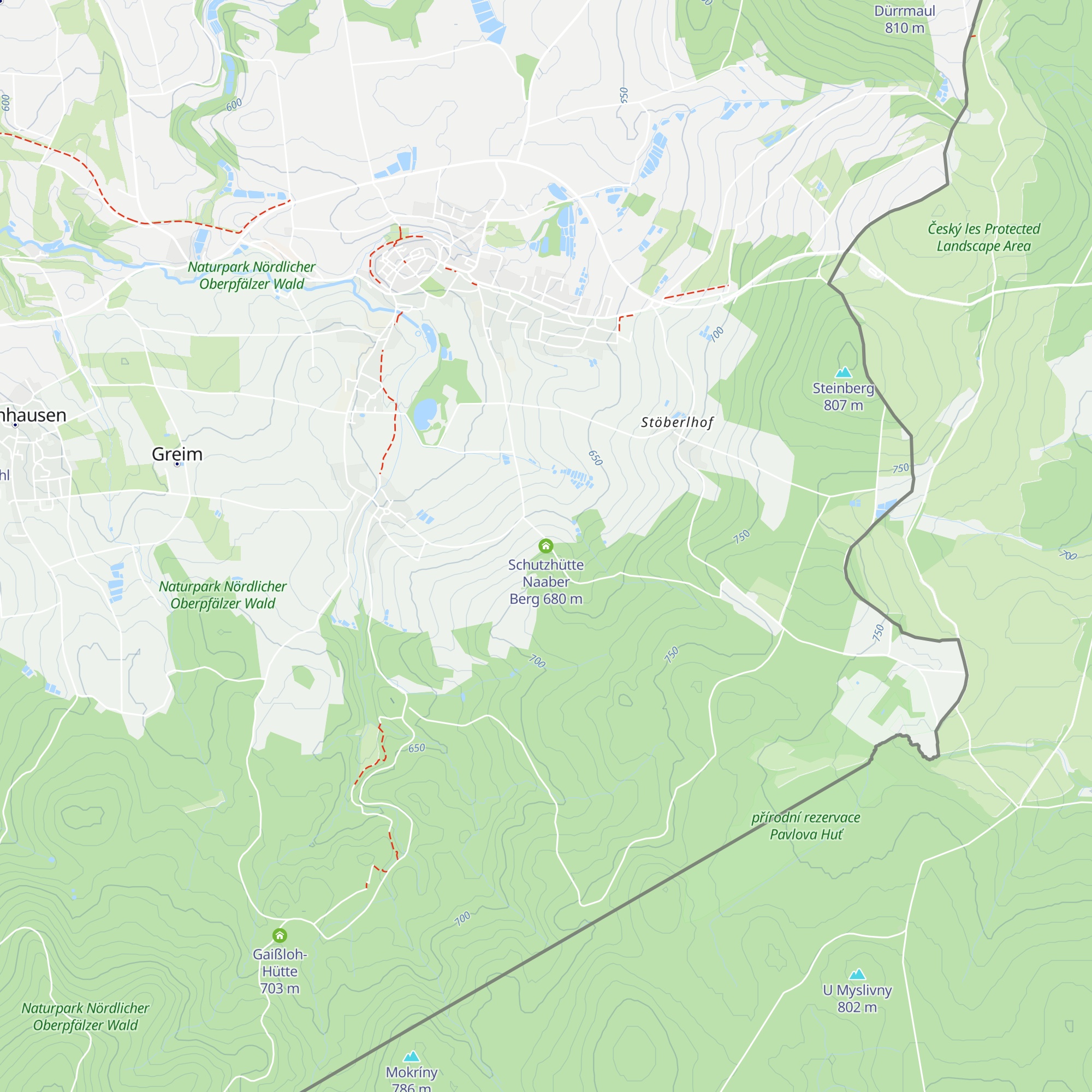 Schutzhütte Naaber Berg map