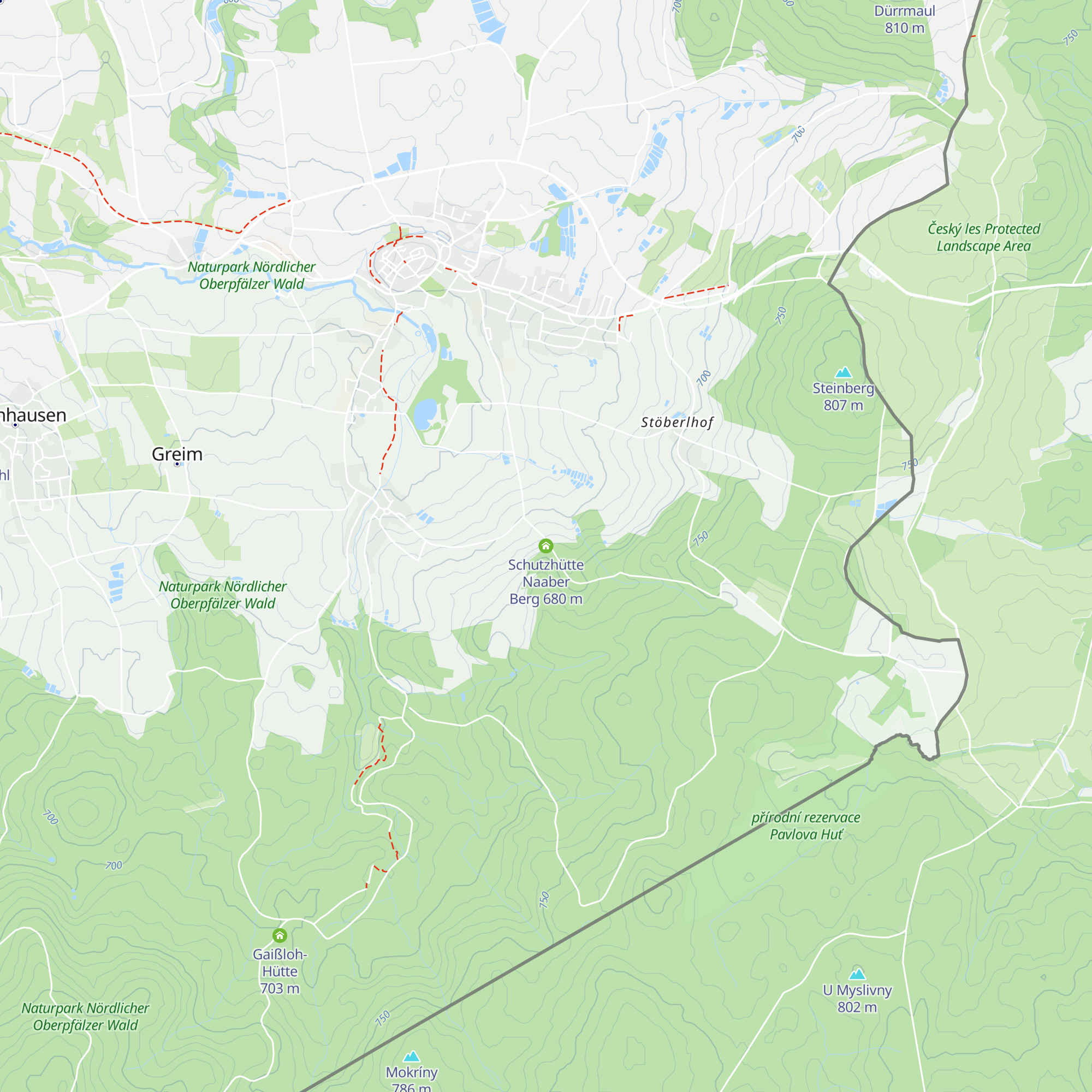 Schutzhütte Naaber Berg map